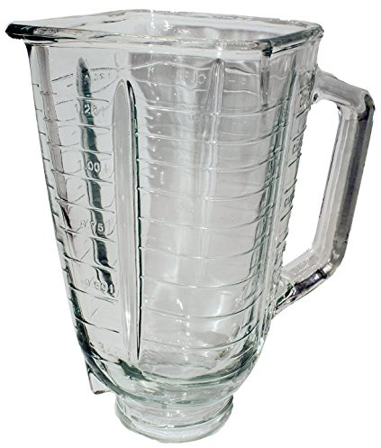 Blendin 5 Cup Square Top Glass Jar. Fits Oster Blenders