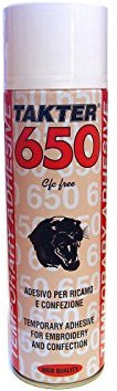 Takter 650 - spray fissativo adesivo, per qualsiasi tipo di tela e tessuto, 500 ml