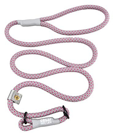Cesar Millan Nylon Training Lead™ Grigio (48cm, 1,2cm) (Rosa/Grigio)