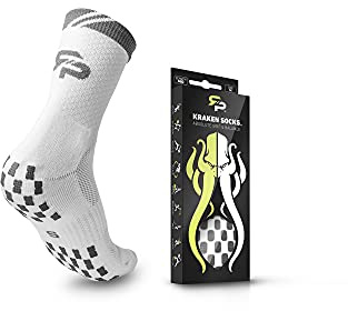 Road to Pro Official Sock of the APP Tour Non Slip Grip Socks Cushion 1 pair for Tennis Pickleball Soccer for Men & Women (US MEN 8-12 WOMEN 9-13, M)