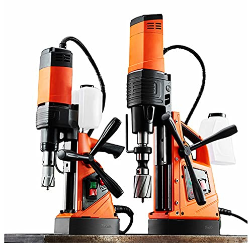 LYXC 1500W Magnetic Drill Press Max. 2-3/8 inch (60mm) Boring Diameter and 3 Inch(75mm) Cutting Depth Magnetic Base 15000N Magnet Force Mag Drill Machine 250/450 RPM