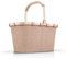 reisenthel carrybag twist coffee– Stabiler Einkaufskorb mit viel Stauraum und praktischer Innentasche – Elegantes und wasserabweisendes Design
