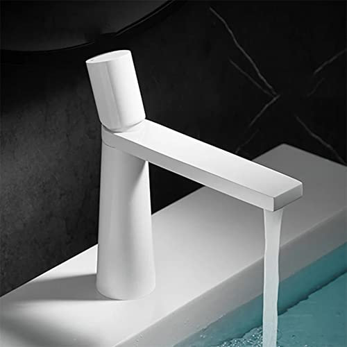 Wasserhahn Bad Einhandmischer Waschtischarmaturen - Moderner Stil Messing Wasserhahn Waschbecken, Weiß