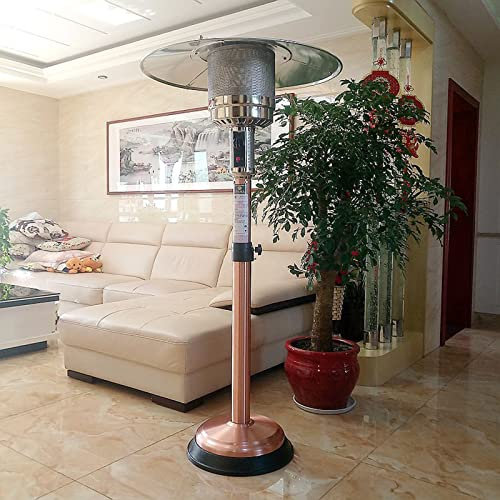 Chauffage De Terrasse Extérieur Au Sol, Chauffage Au Gaz Liquéfié en Acier Inoxydable, Chauffage Rapide De Grande Surface, avec Protection De Sécurité