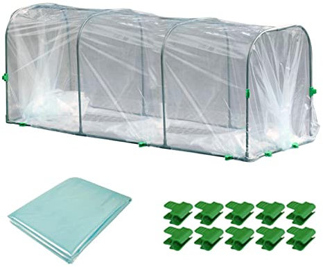 smashing Túnel de lámina – Neumático de invernadero para plantas, resistente al agua, para cultivo de plantas, túnel de plantas para jardín, planta, postes de jardín