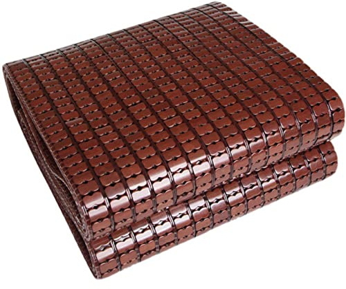 Nattes de Couchage d'été,Tapis de Lit en Bambou,Literie Lisse à Respirant,Tapis de Mahjong Pliable,Canapé Cool Coussin,Matelas en Bambou,pour Chambre à Coucher salon Canapé Lit (120x190cm(47x75in))