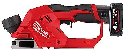 M12BLP-402X 12 V Akku-Bürstenloser Hobel, 2 x 4,0-Ah-Akkus + Ladegerät im Koffer