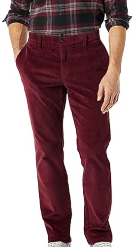 Darringls Herren Cord Hose Baumwolle Chino Hose Freizeithosen Cordhose Regular Fit Anzughose Gerade geschnittene Cordhose für Herren Casual Trousers