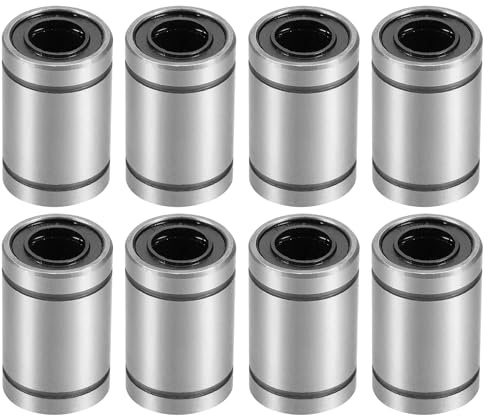 QUARKZMAN LM8UU Linear-Kugellager 8 mm Bohr./15 mm AD/24 mm L 8 Stück | Linearlager für CNC 3D-Drucker