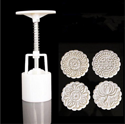 Moon Cake Mooncake Decoration Mould Hand-Pressure ABS Material Moon Cake MoldBiscuit Mold 100g/708