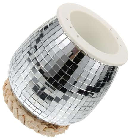 BESPORTBLE Hanging Party Disco Ball Planter Disco Balls Planter Reflective Mirror Surface for Garden Decor