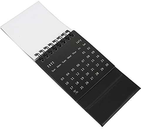 STOBOK 2stücke Mini Tischkalender Kompakter Desktop Kalender Mit Einfachem Design Für Büro Und Home Office Inkl Zufälligen Stickern Aktualisierte Daten Stilvolle Tischdekoration