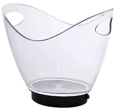 Seau à glace Seau à glace Led en plastique transparent seau à glace couleurs RVB changeant le seau refroidisseur Led for la maison et la fête de Bar/Clubs ktv Rafraichisseur