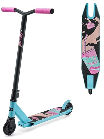 Kinderkraft Solis Scooter ab 5 Jahr, Kinderroller bis zu 100 kg, Tretroller, Stahbremse