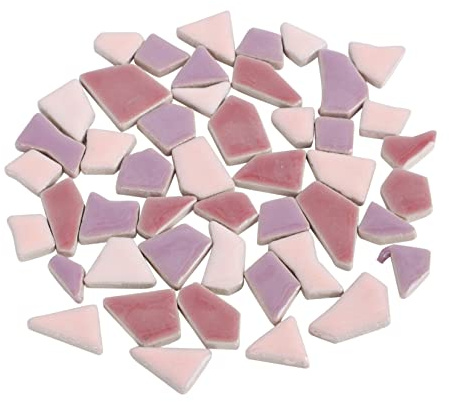 HOLIDYOYO Piastrelle A Mosaico in Ceramica Economiche Da 500 G Assortiti Forma Irregolare Per Decorazioni Murali Artigianali