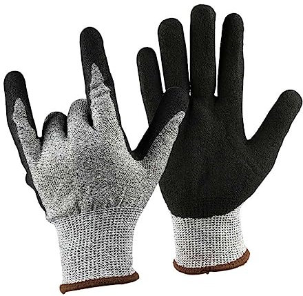 HOMSFOU Schnittfeste Handschuhe Zum Mandolinenschneiden Holzschnitzen Schützende Arbeitshandschuhe Maschinenwaschbar