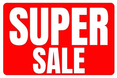 Super Sale Full Color Business Retail Counter Informational Sign |Plastic |Single-sided |12w x 8h