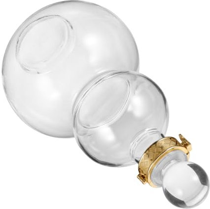 LIFKOME Jarra De Vino Forma De Calabaza Botella De Vidrio Transparente Suministros para Elaboración De Vino