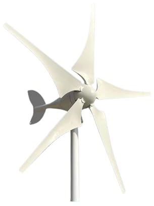Kit completo de de energía eólica de turbina aerogeneradora de 5000W for electrodomésticos, generador eléctrico for acampar Generación de energía de alta eficiencia y bajo ru(With controller,12V)