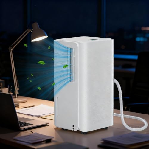 Deumidificatore elettrico 16 l/giorno per ambienti 30 m² | deumidificatore a compressione con 3 modalità (auto/sonno/asciugatura) + display digitale < 38 dB deumidificatore silenzioso per cantina