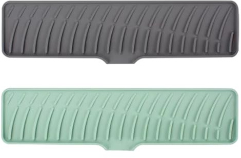 Jooehyer Alfombrilla Silicona para Grifo Cocina, Almohadillas Protectoras, Alfombrilla para Recoger Agua Grifo, Almohadilla para Escurrir, Antideslizante, para Baño