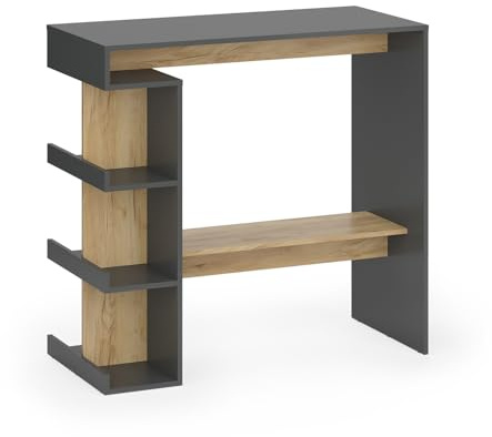 Vicco Bartisch Dana, Anthrazit/Goldkraft Eiche, 108 x 50 cm