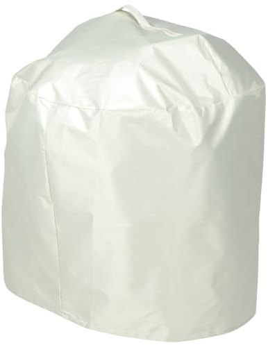 DECOMELODY Copertura per Barbecue Regolabile Resistente Beige 210d 50x46 Cm, Protezione Esterna da Polvere, Vento, Gelo e Raggi UV per Griglia da Giardino, Facile da Piegare e Trasportare