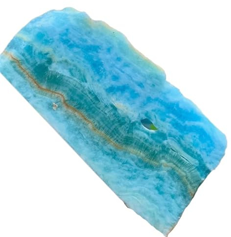 UYCUODLUY 1 Pieza de 210-300 g Cuarzo Cristal polarizado Azul, Piedra Preciosa Decorativa