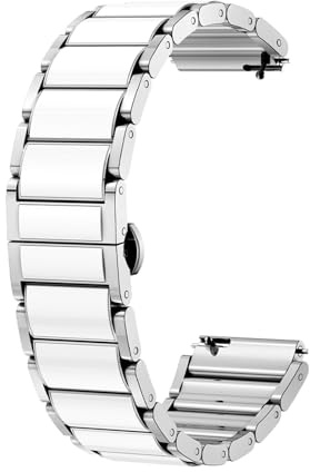 Nucelit Klockband ersättning svettbeständiga armband klocktillbehör justerbart bälte för snabbfrigörande armband metall ersättningsremmar, One Size, enligt beskrivningen, enligt beskrivningen