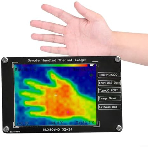 Il pixel portatile 320x240 della termocamera 320x240 l'esposizione a 2,8 pollici 8Hz di velocità di rinfrescamento FR4 Shell per il circuito HVAC e la manutenzione della costruzione