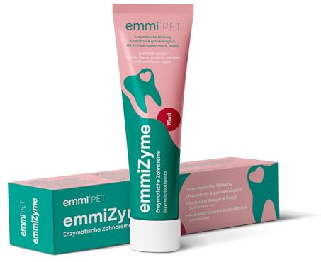 emmi-pet EmmiZyme - Gel dental para perros y gatos, 75 ml