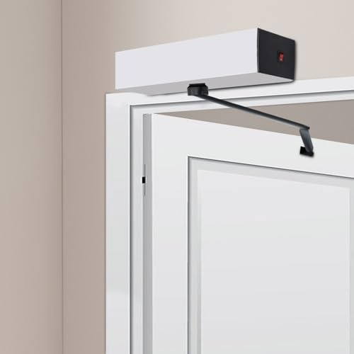Abrepuertas automático de 120°, kit de apertura de puerta giratoria eléctrica Max | Peso de la puerta: 100 kg, 50 W, plegable, con mando a distancia (rango de control remoto: 15 m)