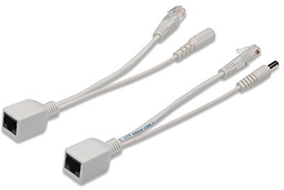 DIGITUS Cavo adattatore PoE passivo - Fast Ethernet - Cavo iniettore e splitter - Connettore maschio e femmina DC 5,5 mm