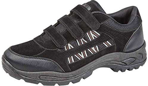 DEK ASCEND Triple touch fastening Trek & trail Shoe, Black, 10 UK
