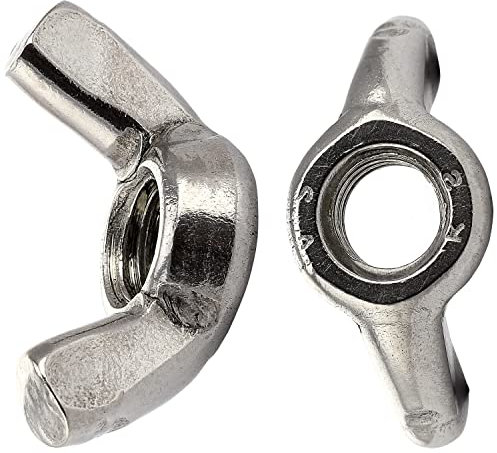 OPIOL QUALITY® Flügelmuttern ähnl. DIN 315 M6 aus Edelstahl A2 V2A (30 Stück) Amerikanische Form Flügel Flügelmutter Rostfrei Mutter