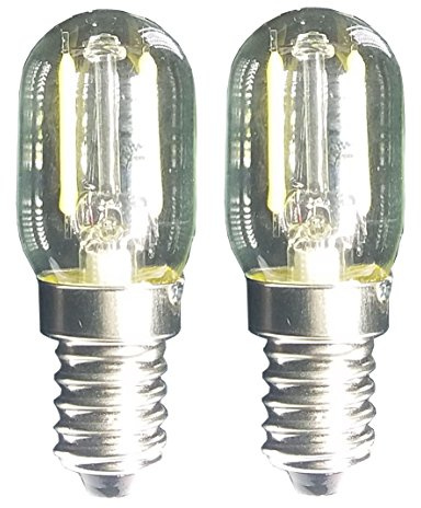Led Filament Light 1.5w T22 E17 Base Microwave Bulb Daylight 125v 20w Equivalent Incandescent Lamps for Refrigerator Oven Candelabra Lava Desk Light