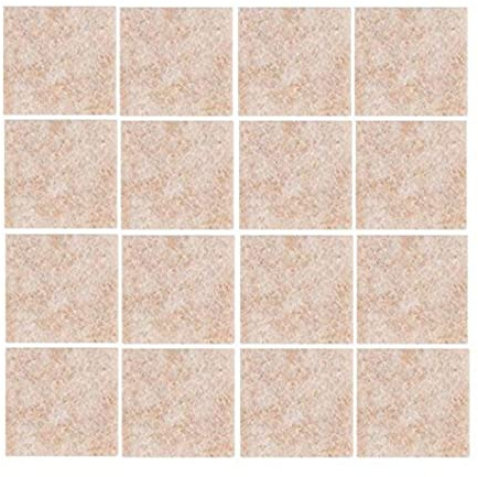 Merriway BH07081 (16 Pcs) Heavy Duty Self Adhesive Square Felt Furniture Pads, Beige 70 x 70mm x 4 mm Thick - Pack of 16 Pieces