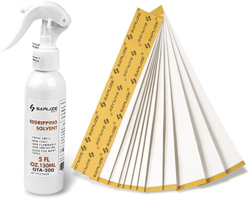 SAPLIZE Golf Grip Kits for Regripping Golf Clubs, Options Including Golf Grip Tape Strips, Tape Remover Tool, Grip Solvent, Hook Blade & Rubber Vise Clamp