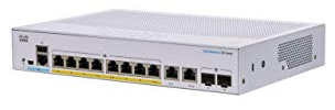 Cisco Business CBS250-8FP-E-2G Smart Switch | 8 GE-Ports | Full PoE | Ext. Netzteil | 2﻿ x﻿ ﻿1G-Combo-Ports | Begrenzter Lebenszeitschutz (CBS250-8FP-E-2G)