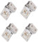 Glastürscharnier, 90° Glastürscharnier-Set, Edelstahl, Duschscharnier, Glastürklemme, Clip für 5–8 mm dickes Glas, 4 Stück