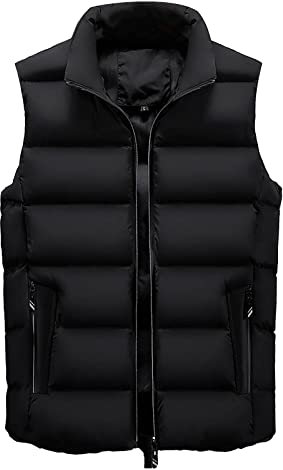 Koly-Hundebett Ärmellose Steppweste Herren Daunenweste Mit Taschen Wärme Freizeit Sportweste Winterweste Bodywarmer Winddichte Funktionsweste Wärme Freizeit Fleeceweste Mit Reißverschluss