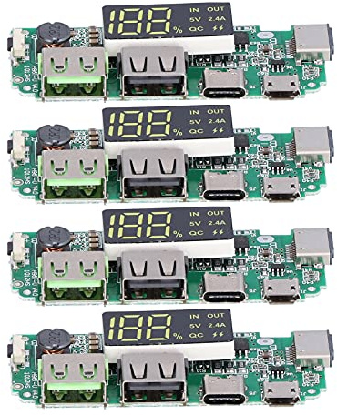 4Pcs Mobile Power Charging Board Dual USB 5V 2.4A Modulo FAI TE USB Power Bank Scheda di Protezione della Carica Della Batteria con Protezione Sovraccarico