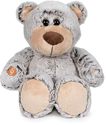 Famosa Softies - Peluche Boutique My Talking Teddy Bear, Osito de Juguete Que Repite lo Que Dices Cuando le aprietas la Mano, Fibra 100% reciclada, niños Desde 0 Meses, Famosa (760020370)