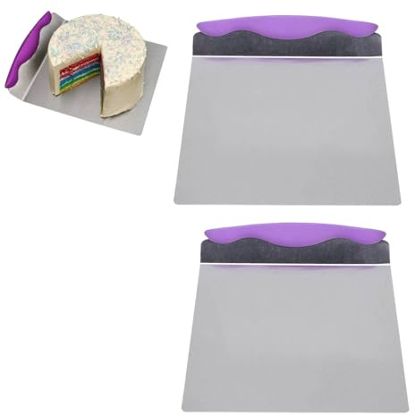 2 Pcs Cake Lifter, Stainless Steel Pizza Transfer Tray Cake Spatula Moving Plate Cake Lifter Shovel Pastry for Kitchen Bread Pastry Baking