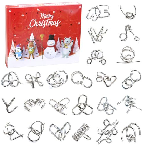 Booaee Adventskalender 2023 barn, 24 stycken adventskalender 2023, pusselspel adventskalender pussel julkalender presenter leksaker, jul adventskalender leksak adventskalender vuxna, FKN4