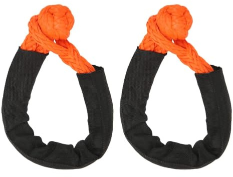 Weiches Schäkel Bergungsseil, 8 Mm, 7 Tonnen, Orange, Tragbares Polyethylen Oxford Gewebe, Synthetischer Weicher Schäkel für Bootfahren, Camping, Klettern, Selbstrettung