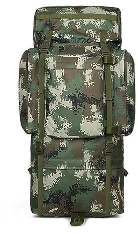 Kabxhueo Extra groß Innenrahmen Trekkingrucksack 120L Wasserdichter Militär Rucksack mit Regenschutz Wanderrucksack Outdoor Survival Rucksack fur Herren Damen Camping Trekking Reisen,Style 3