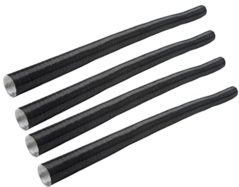 4 Stück 42 Mm Innendurchmesser, Automatische Heizungsschlauchleitung, Dehnbares Flexibles Rohr, für Webasto, für Eberspacher Planar und Anwendbar für Standheizungen Chinesischer Marken, Schwarz