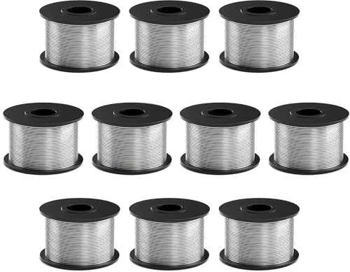 10 PCS Steel Rebar Tie Wire Coil, 360FT Rebar Tie Gun Wire, 0.03” Rebar Tie Wire for Automatic Rebar Tying Tool