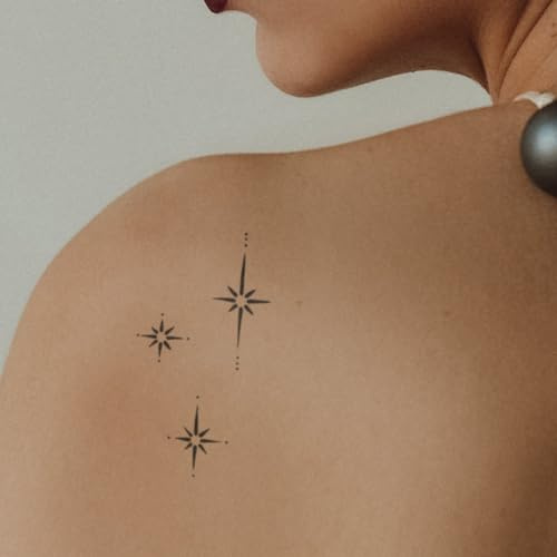 MyJagua Tattoo • Sternenglanz – 1-2 Wochen Haltbarkeit, Auf Pflanzenbasis, Hautverträglich, Wasserfest, Neue Technologie, Kein Klebeauftrag